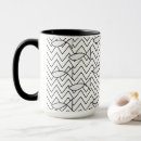 Search for black and white fish mugs Pattern