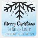 Search for black snowflakes stickers Merry christmas