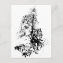 Search for wildlife art postcards Wolf