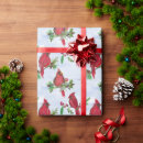 Search for cardinal christmas wrapping paper Red