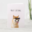 Search for thinking of friends cards Dog