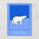 Search for polar bear mom and cub postcards Snow