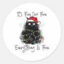 Search for everything is fine stickers Xmas