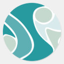 Search for blue abstract stickers Wave