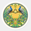 Search for vintage bird wedding stickers Blue