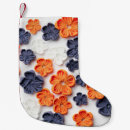 Search for flower christmas stockings Blue