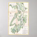 Search for puget sound map posters Seattle