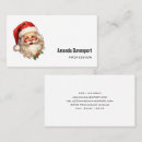 Search for santa business cards Retro
