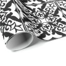 Search for two toned wrapping paper Black and white