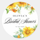 Search for yellow sunflower stickers Bridal shower