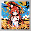Search for cute anime girl posters Illustration