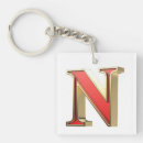 Search for red glass key rings Gold