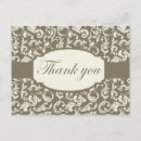 Search for grey damask thank you cards Trendy