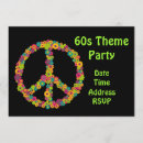 Search for flower power party invitations 60s