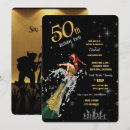 Search for champagne 50th birthday invitations Black and gold