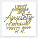Search for anxiety stickers Typography