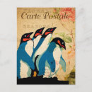 Search for penguin painting postcards Vintage