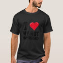 Search for i love my bf tshirts Red