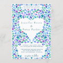 Search for mosaic wedding invitations Blue