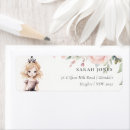Search for princess crown return address labels Watercolor