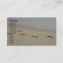 Search for footprints business cards Beach