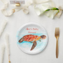 Search for turtle paper plates Baby shower