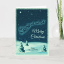 Search for snowy night christmas cards Sleigh
