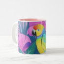 Search for tropical parrot mugs Floral