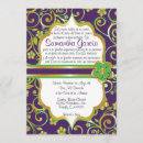 Search for purple and lime green invitations Flowers
