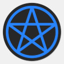 Search for blue pentagram stickers Witchcraft