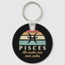 Search for february 2 round key rings Pisces