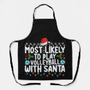 Search for volleyball aprons Santa