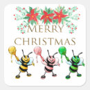 Search for christmas bees stickers Merry