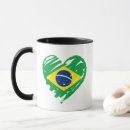 Search for brazilian flag mugs Heart