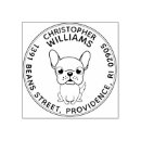 Search for french bulldog rubber stamps Return address