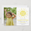 Search for you are my sunshine birthday invitations Summer birthday party
