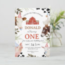Search for farm animal party invitations Boy