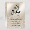 Search for metallic baby shower invitations Foil