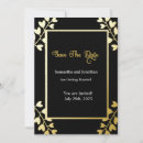 Search for black background save the dates Script typography