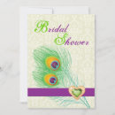 Search for elegant peacock bridal shower invitations Damask