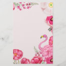 Search for pink flamingo stationery paper Birds