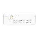 Search for elegant black and gold return address labels Trendy