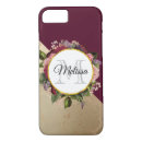 Search for red roses pattern iphone cases Gold