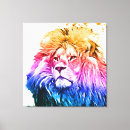 Search for lion portrait canvas prints Leo