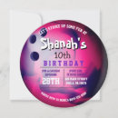 Search for purple bowling invitations Pink