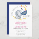 Search for watercolor stars invitations Boy or girl