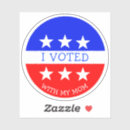 Search for democrats star stickers I voted