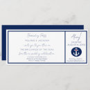 Search for nautical boarding pass invitations Anchor