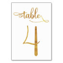 Search for gold foil table cards Calligraphy