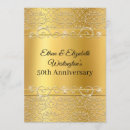 Search for gold embossed invitations Anniversary